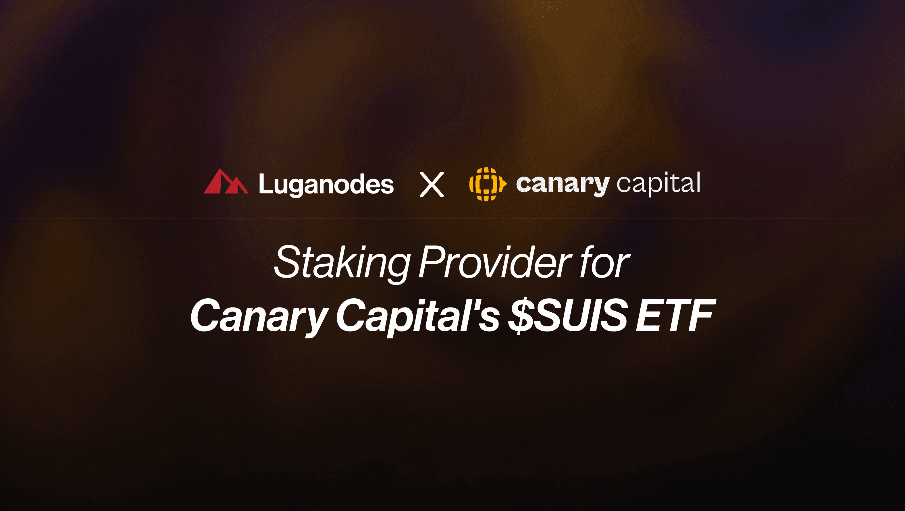 Luganodes x Canary Capital: Staking Provider for Canary's $SUIS ETF